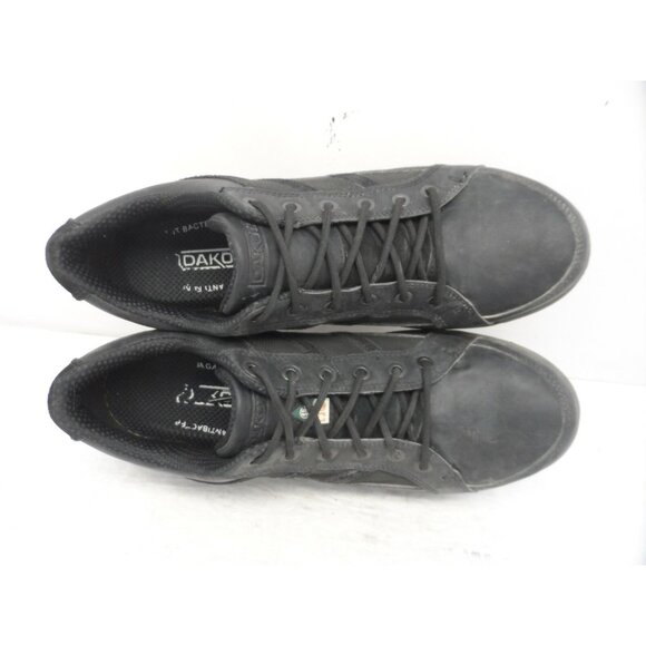 DAKOTA Men's Street Sport Steel Toe Steel Plate Lace-Up Shoe 3812 Black 12M - Picture 4 of 8